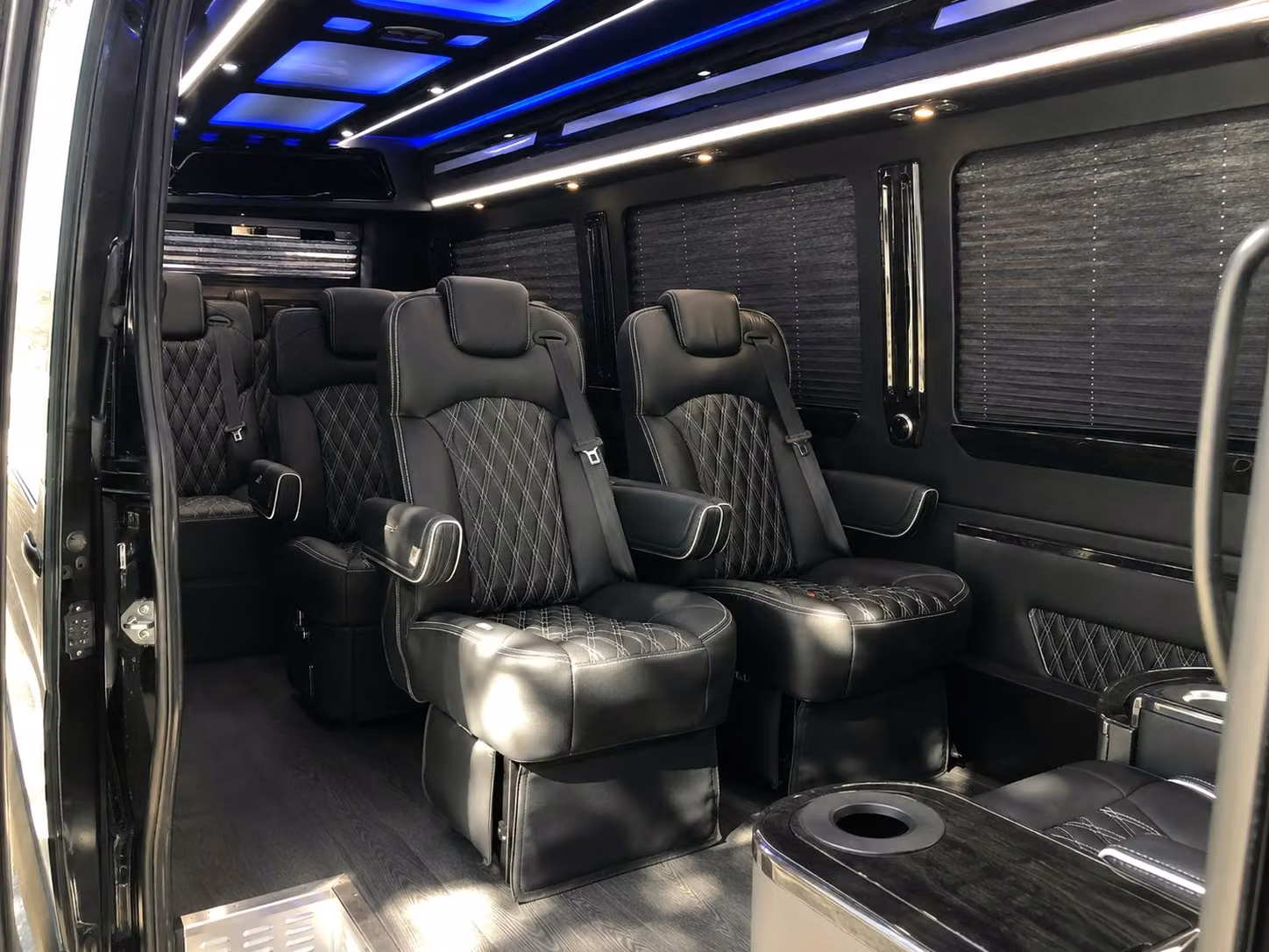 sprinter van with driver inside