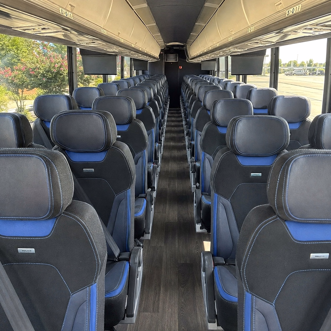 worcester charter bus interior